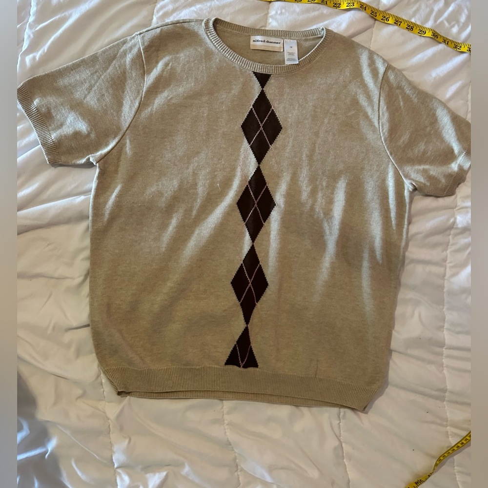 Alfred Dunner light brown sweater vest. 1x.